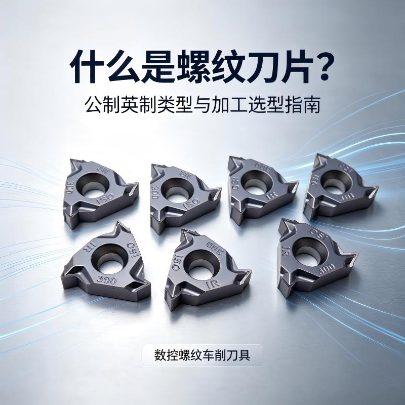 什么是螺纹刀片?公制、英制螺纹刀片类型与分类大全