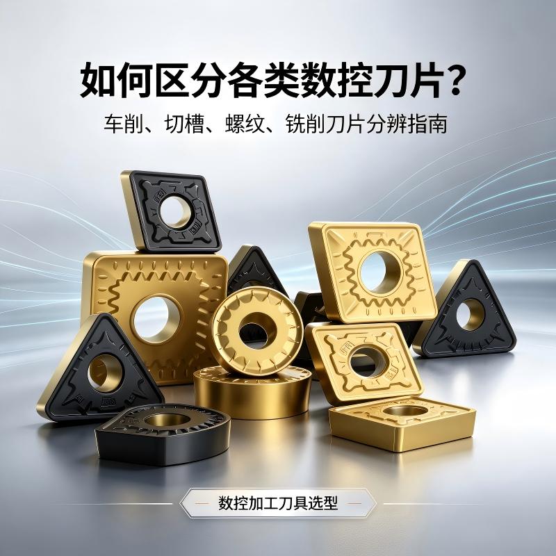 如何区分各类数控刀片?按加工工艺精准分辨刀片种类全指南