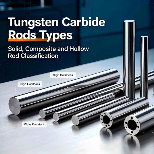 Tungsten Carbide Rods Types: Solid Rod, Composite Rod, Hollow Rod Classification