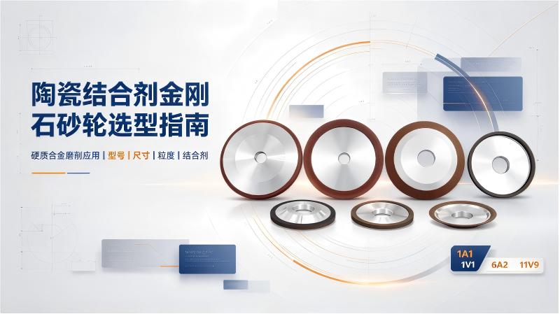 陶瓷结合剂金刚石砂轮:型号、形状与选型指南
